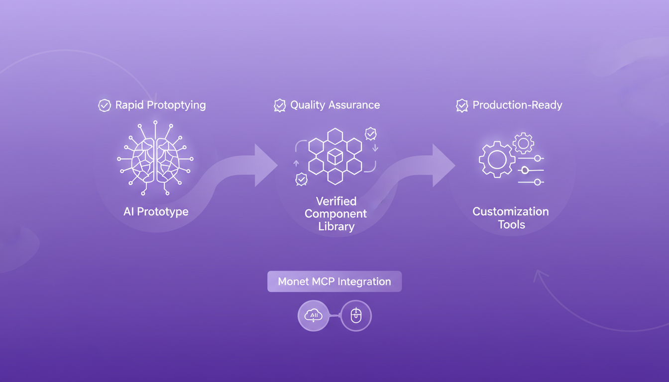 Optimal workflow combining AI and Monet components